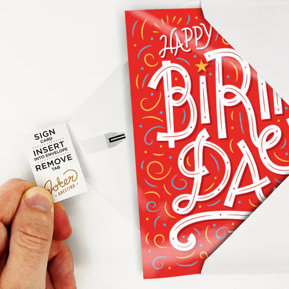 Endless Musical Birthday Card with Glitter