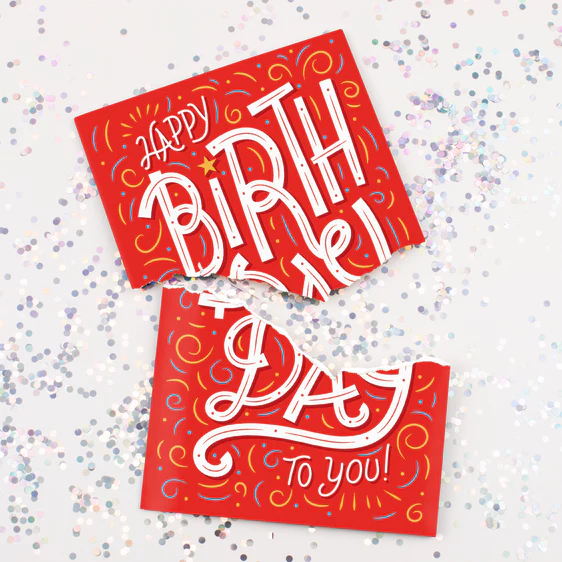 Endless Musical Birthday Card with Glitter
