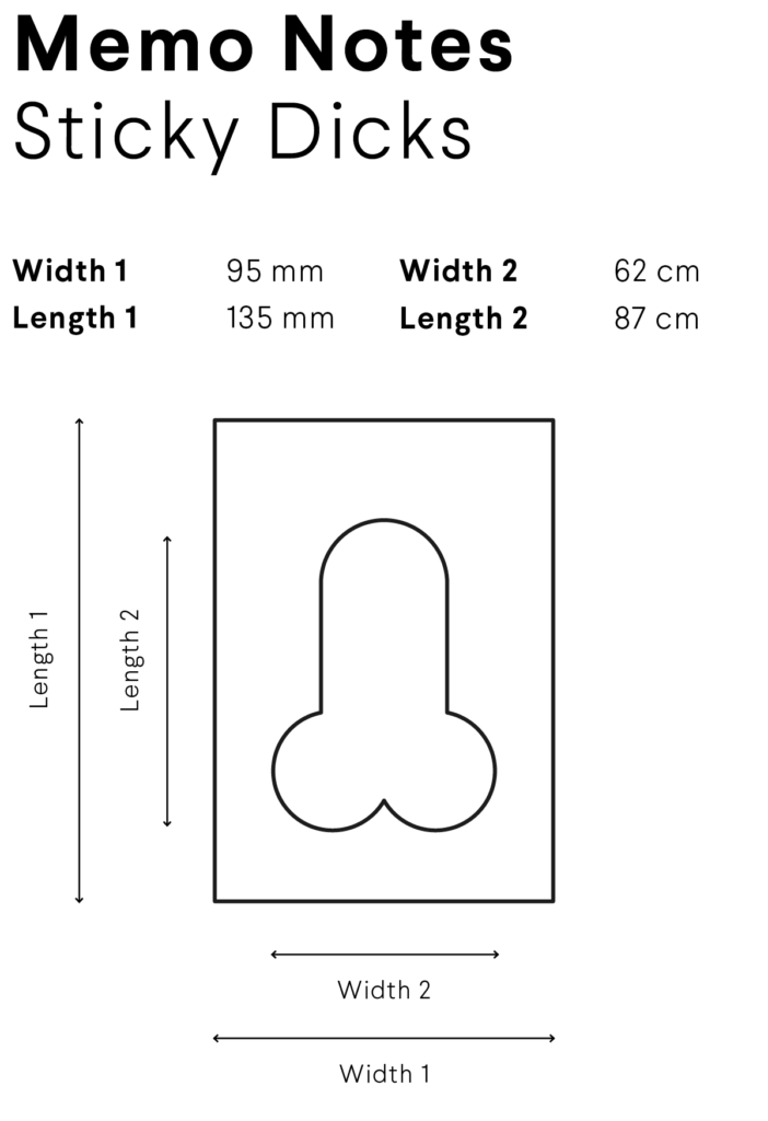 Schwänze lügen nicht | Memo-Notizen Sticky Dicks