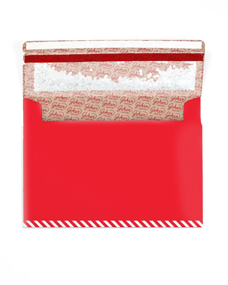 RED Glitter Trap Envelope