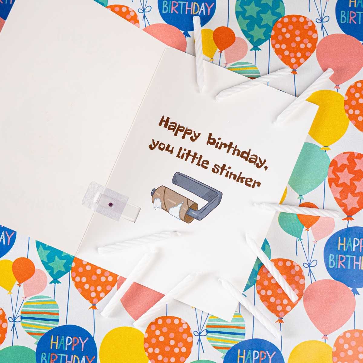 Endless "Holy Shit its Your Birthday" Prank Card With Glitter