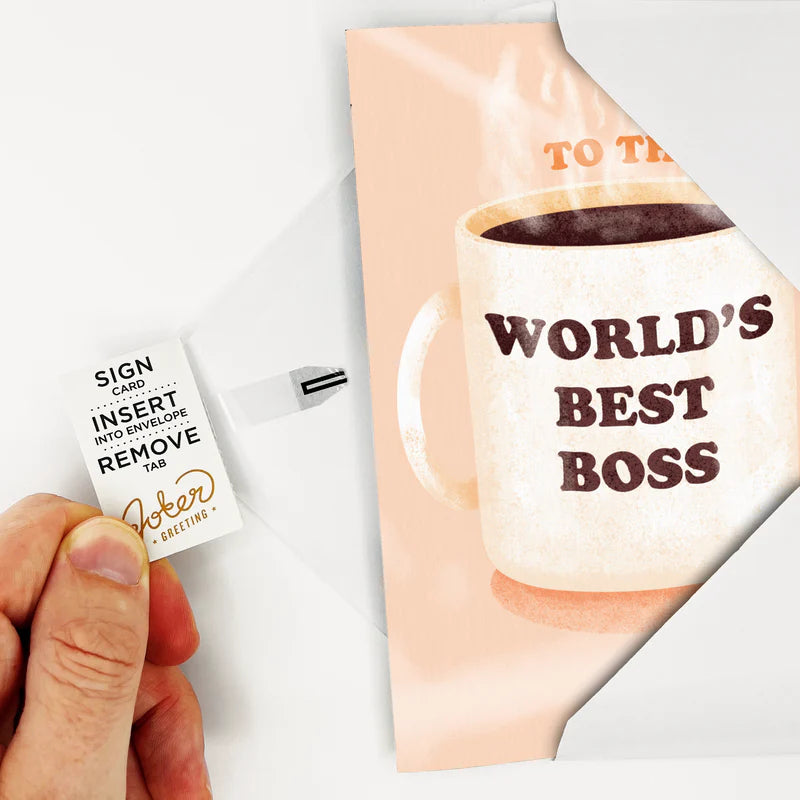 Best-Boss-Karte Nonstop mit Glitzer