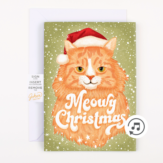 Endless Meowy Christmas With Glitter