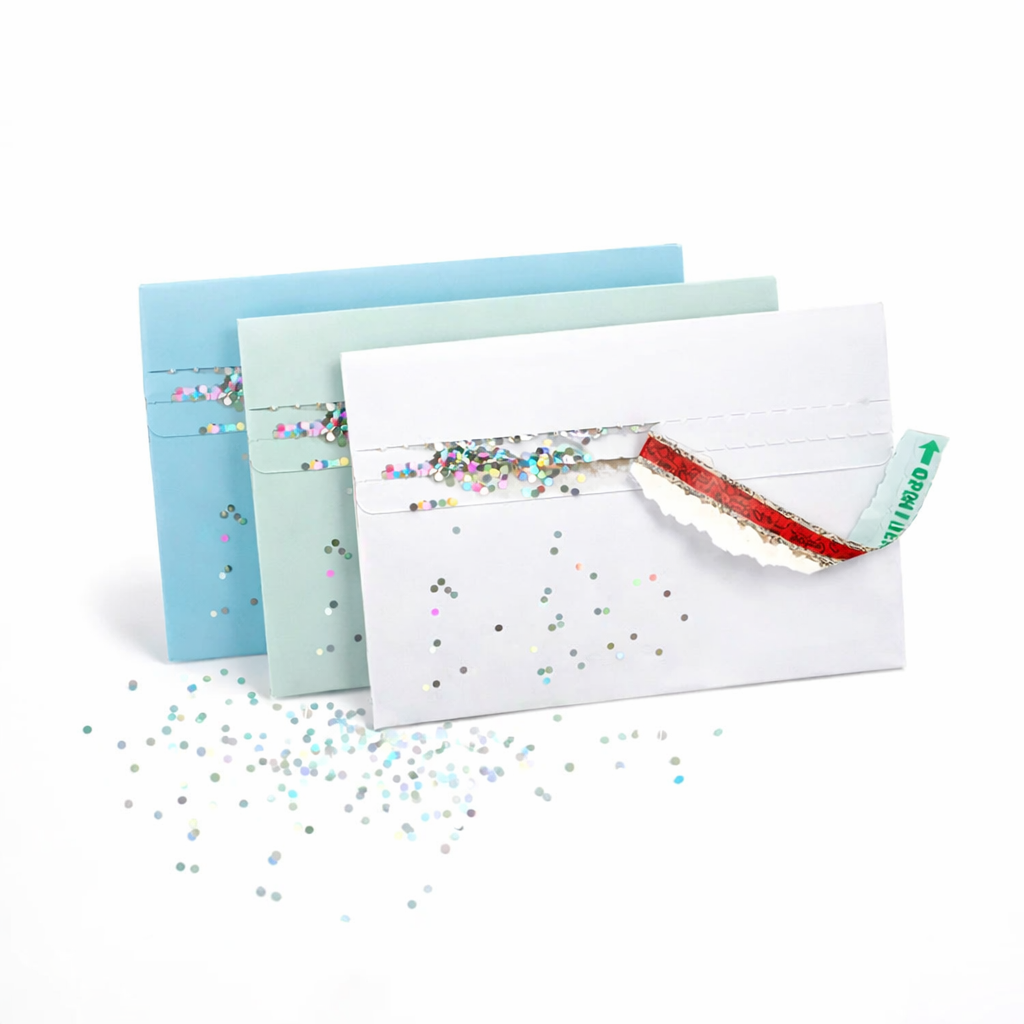 Roter Umschlag mit Glitzerfalle (3er-Pack)