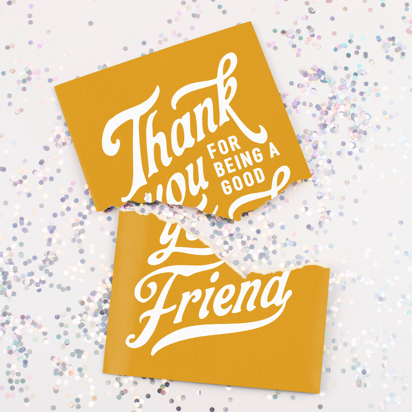 Endless Thank You For Being A Friend with Glitter