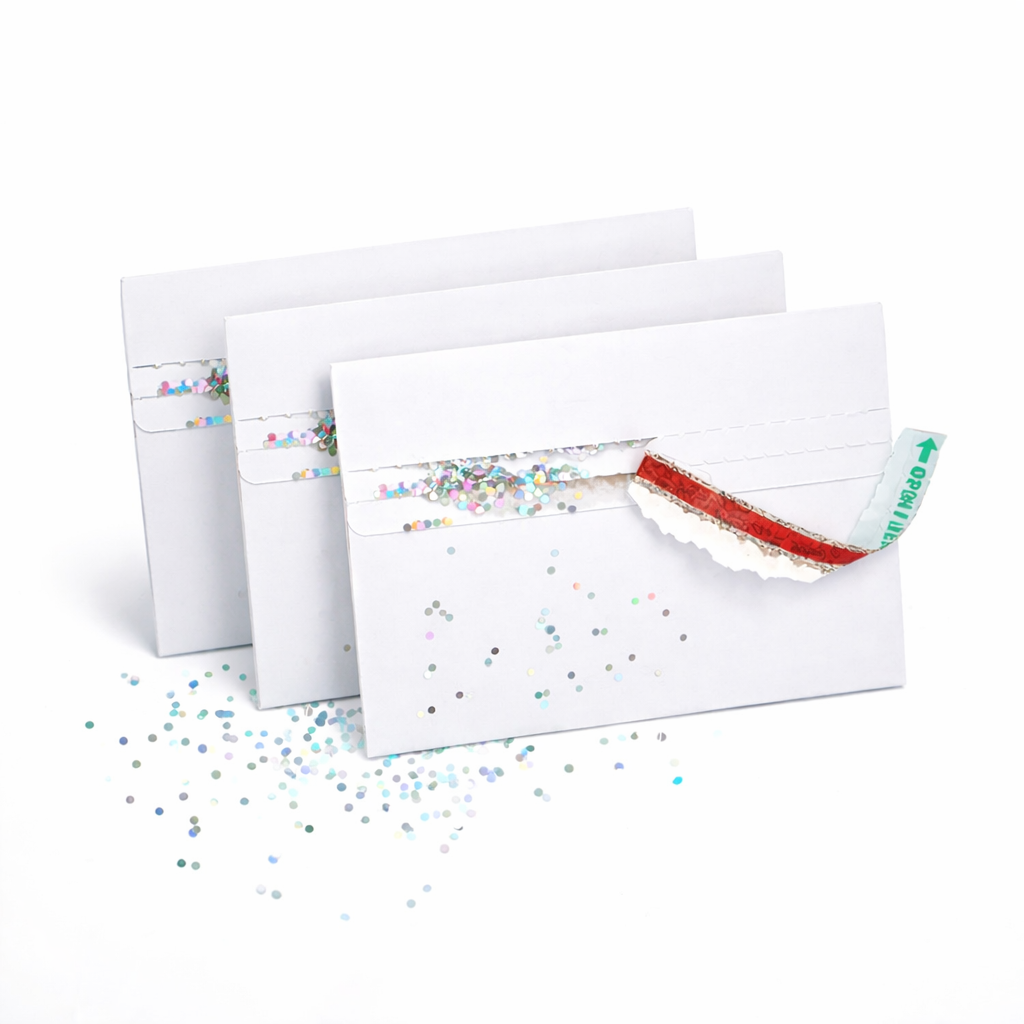 Umschlag mit Glitzerfalle (3er-Pack)