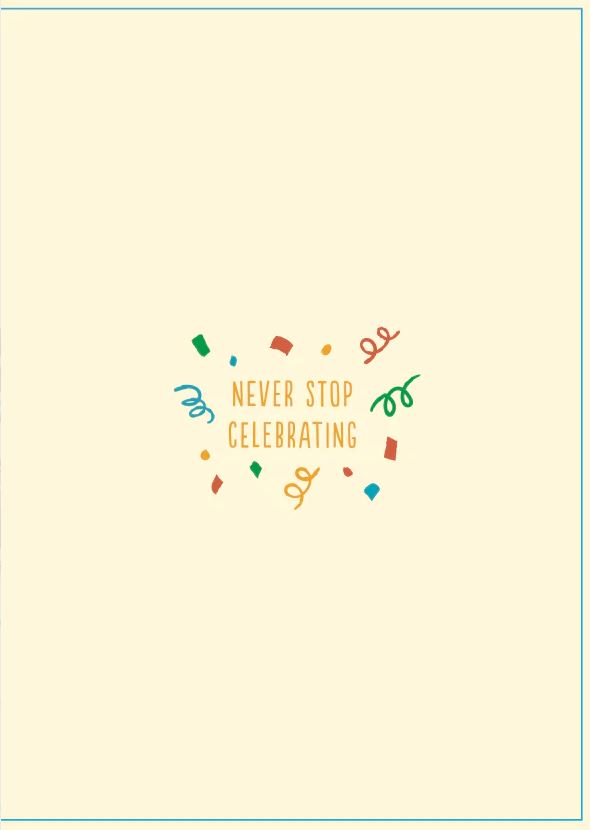 Endless "Never Gonna Give You Up" Birthday Card With Glitter