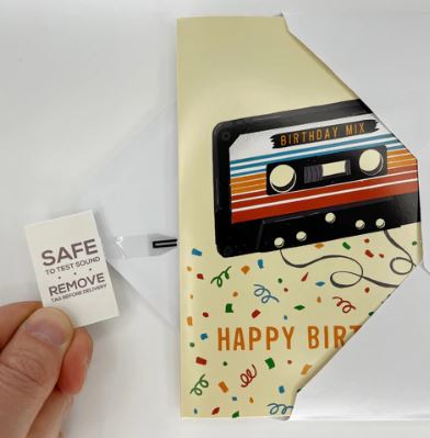 Endless "Never Gonna Give You Up" Birthday Card With Glitter